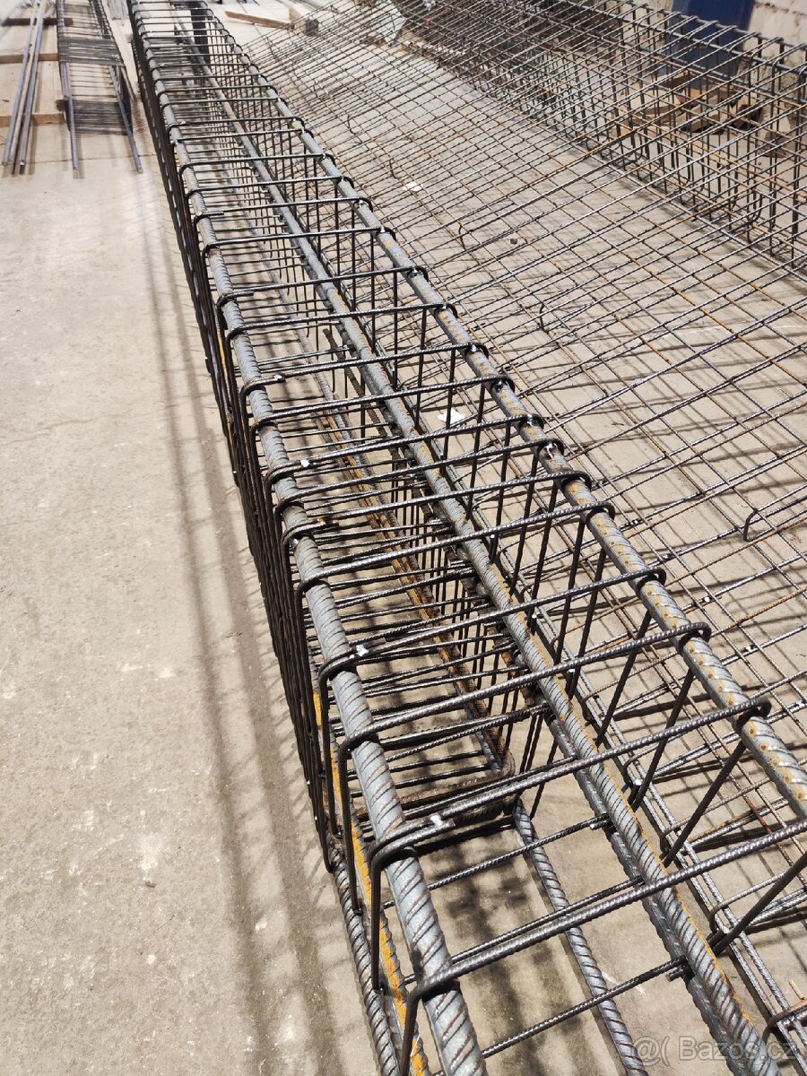 Třmínky,pruty,armo koše, betonářská ocel, výztuže, roxory - 5