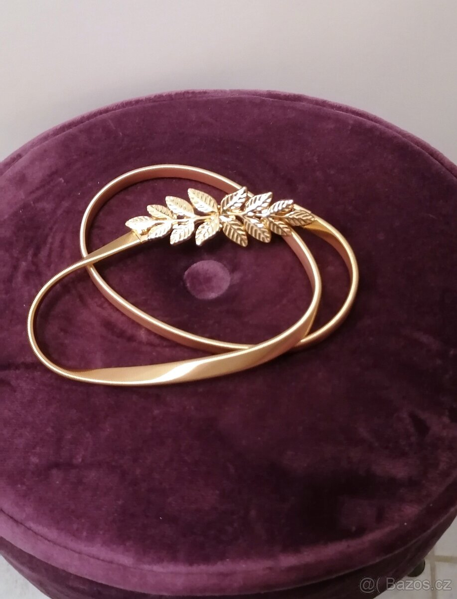 nový zlatý pásek, pružný - 5