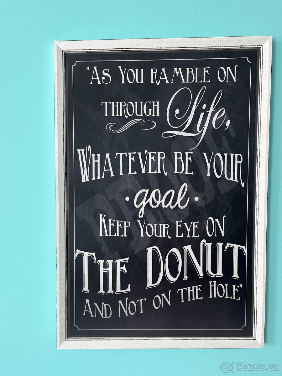 8 ks obrazů s motivy nápojů a donutů - 5