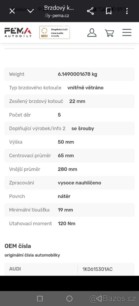Brzdové kotouče - 5
