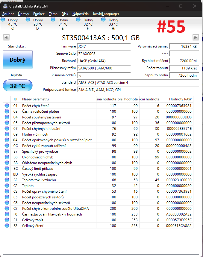 HDD 500GB SATA 3.5" - více modelů - 5