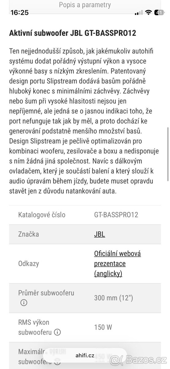JBL basák a zesilovač - 5