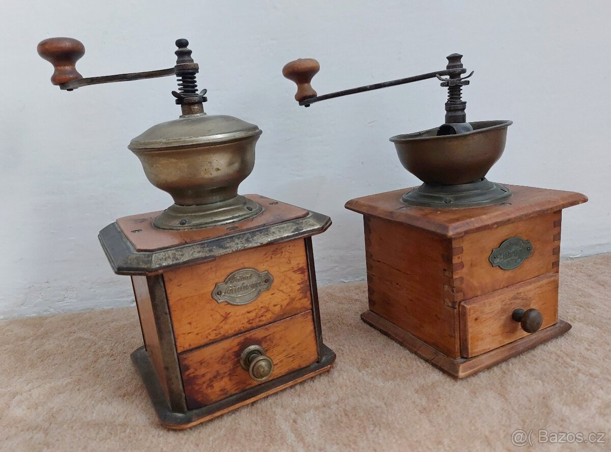 2x historický MLÝNEK NA KÁVU zn. LEINBROCK IDEAL - 5