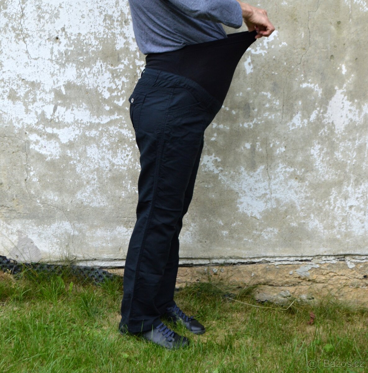 Černé těhotenské kalhoty Yessica vel. 44 - 5