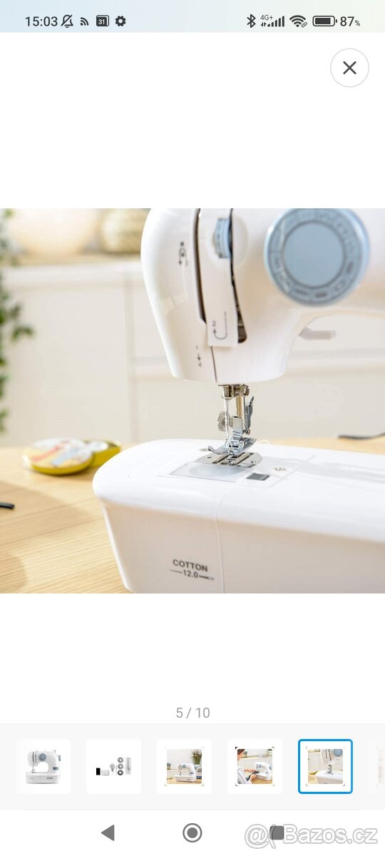 Šicí stroj Solac SW8220 Coton 12.0 bílý - 5