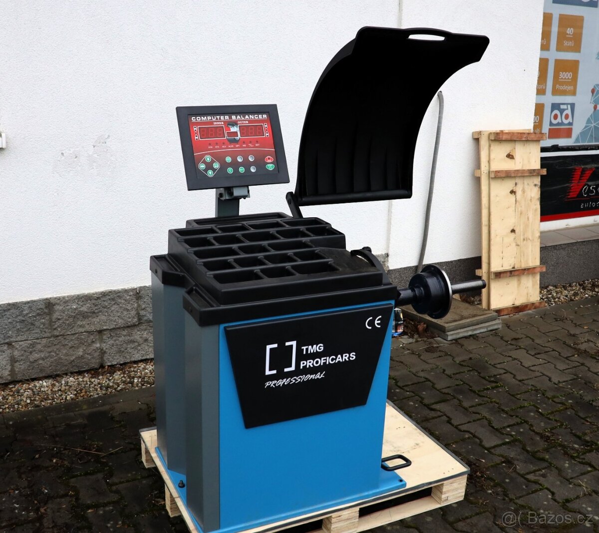 Vyvažovačka kol automatická, brzda, laser - 5