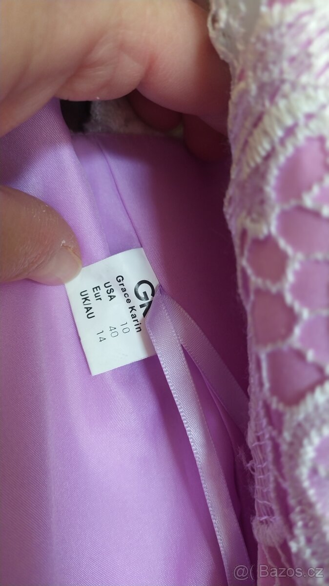 Slavnostní šaty s krajkou vel 40 - 5