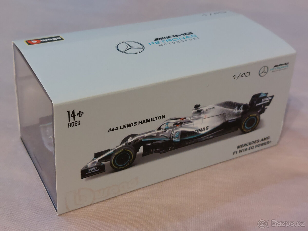 Lewis Hamilton Mercedes W10 F1 2019 Bburago 1:43 - 5