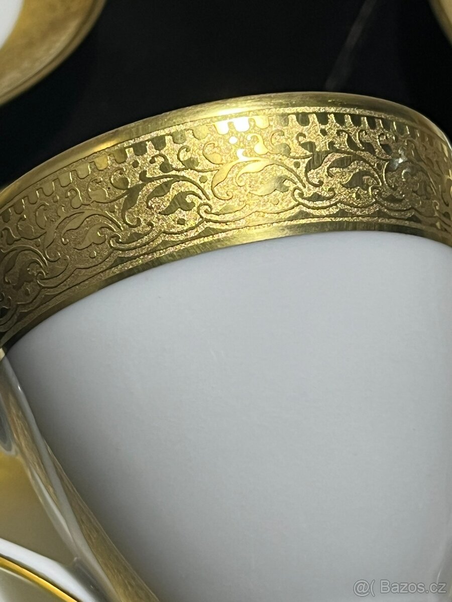 starožitný čajový/kávový servis bohemia - 5