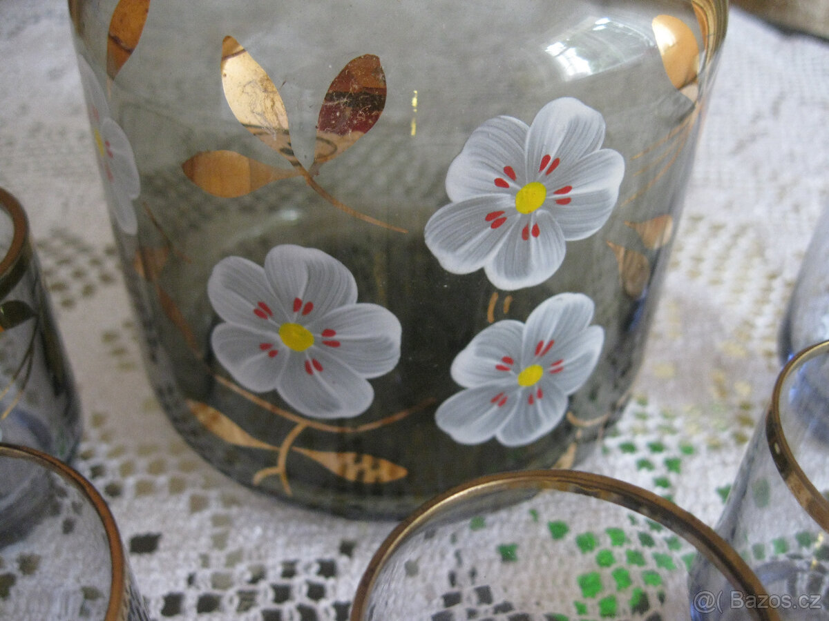 Mísa na nožce - Jiří Brabec a ručně malovaná souprava - 5