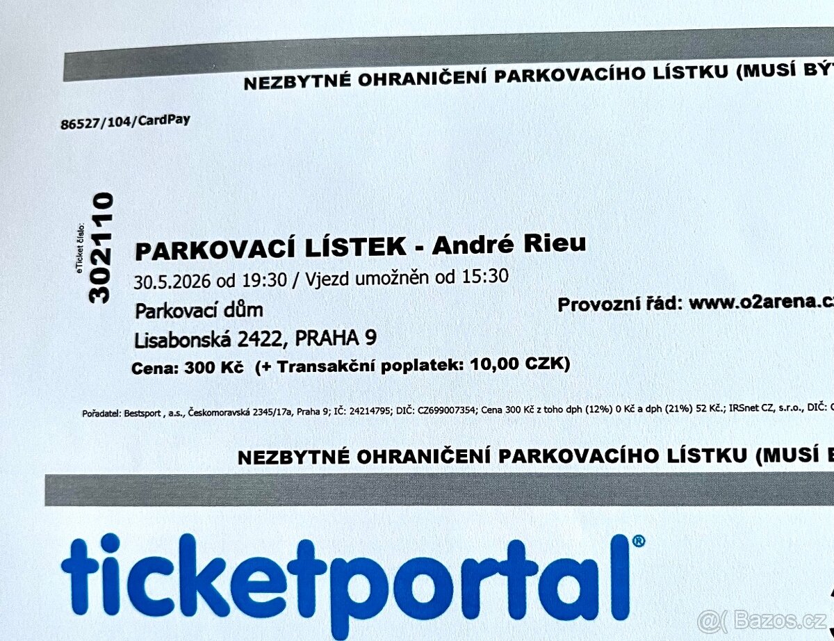 Lístky Andrè Rieu - 5