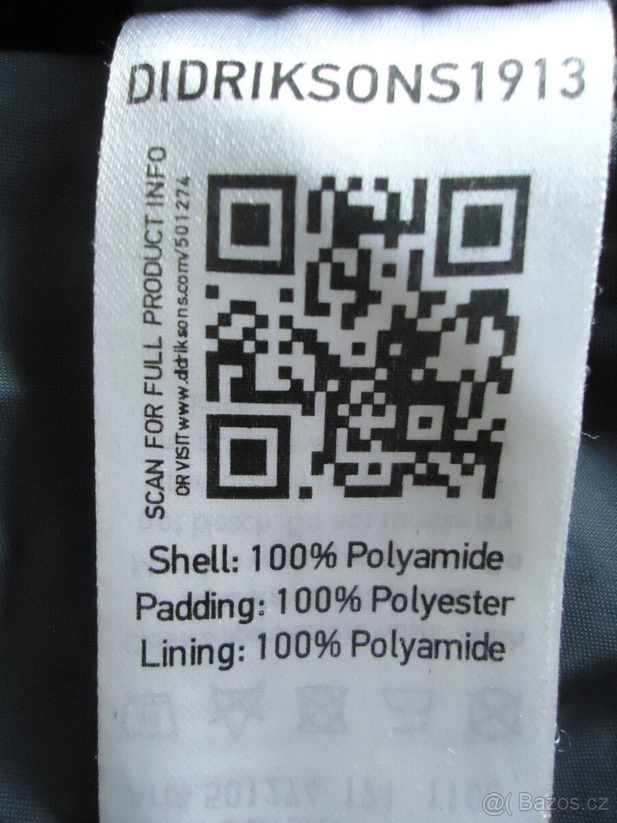 Didriksons pánská prošívaná bunda, vel. M - 5