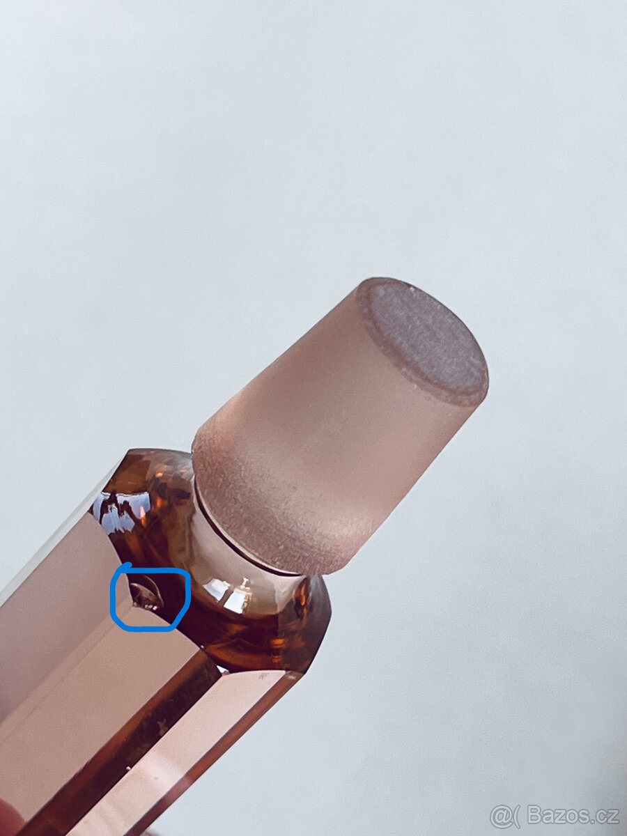 Art Deco flakón a dóza, rosalínové sklo - 5