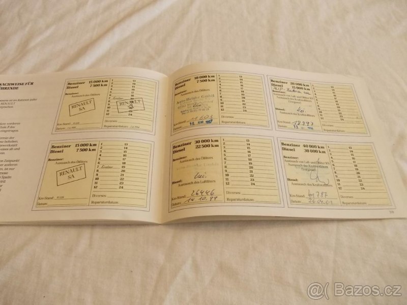 RENAULT --- servisní knížka - 5