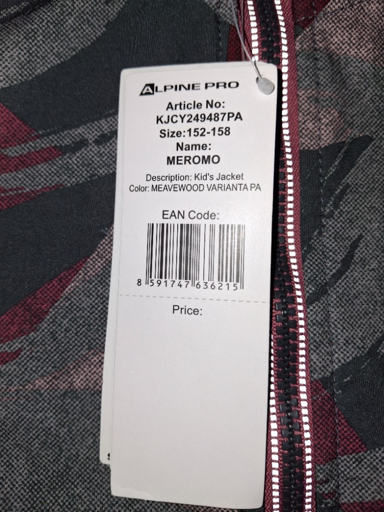 Nová dětská softshellová bunda Alpine Pro MEROMO,vel.152/158 - 5