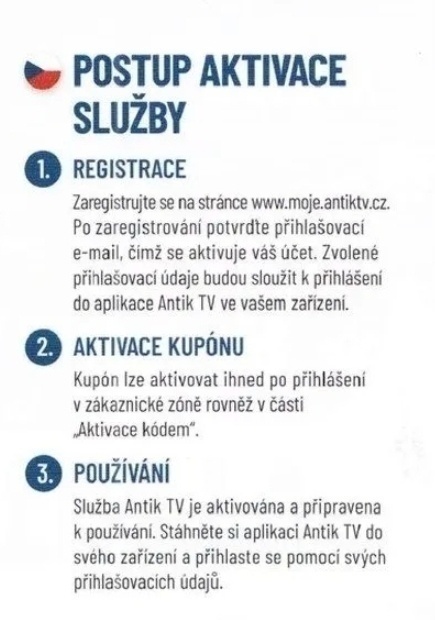 AntikTV voucher 12 měsíců IPTV sledovaniTV LepsiTv oneplay - 5