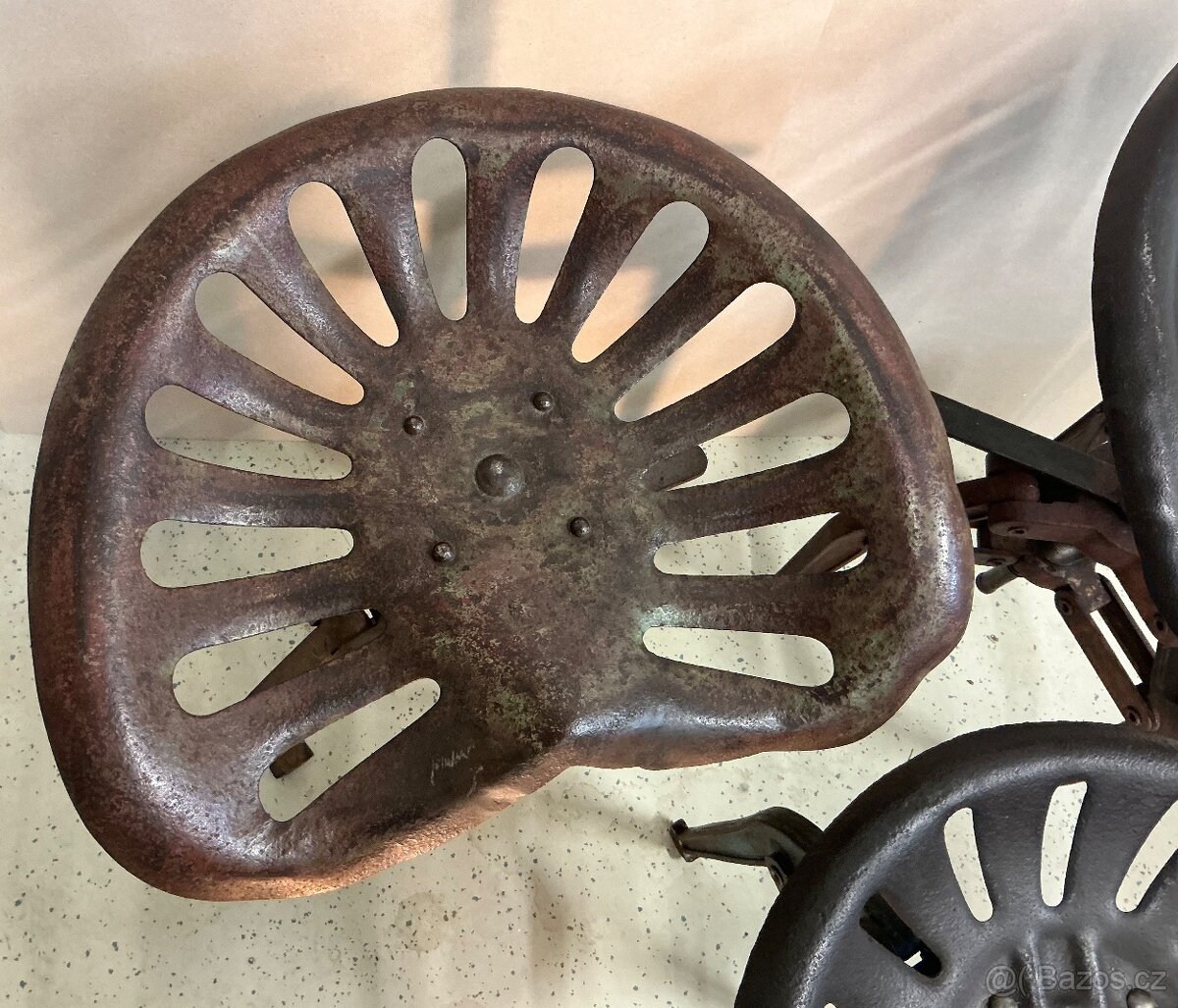 3x industriální židle, stolička, cena za kus - 5