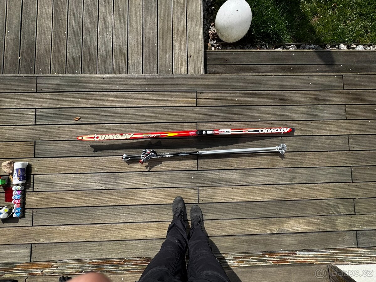 Komplet běžky Atomic 190 + 3x hůlky + mazivo a čistění - 5