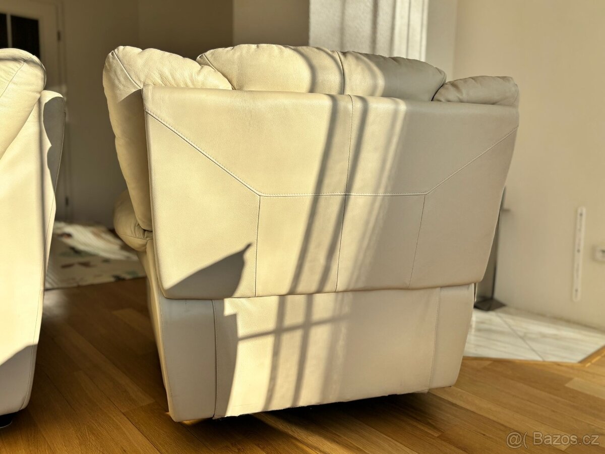 Kožené polohovací křeslo - 5