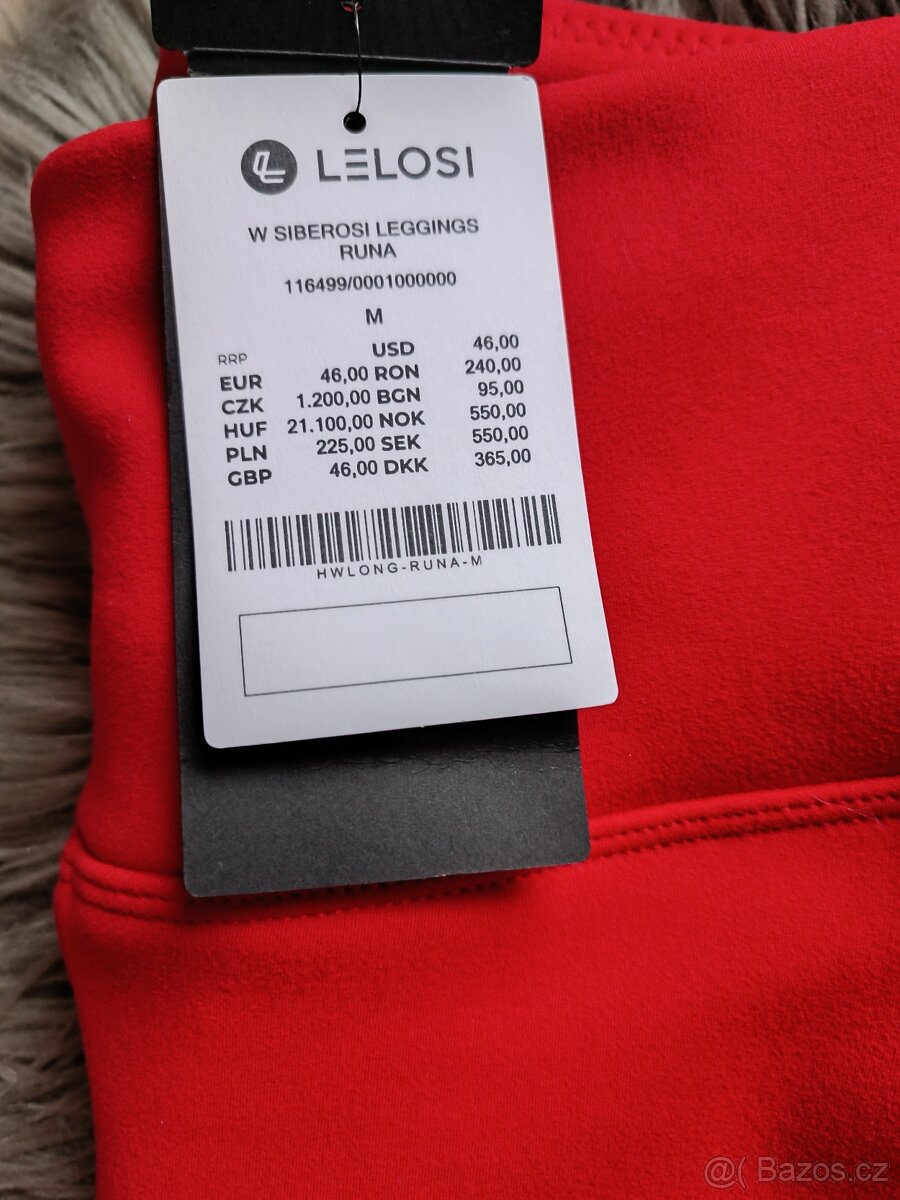 Dámské termo legíny - christmas red - 5