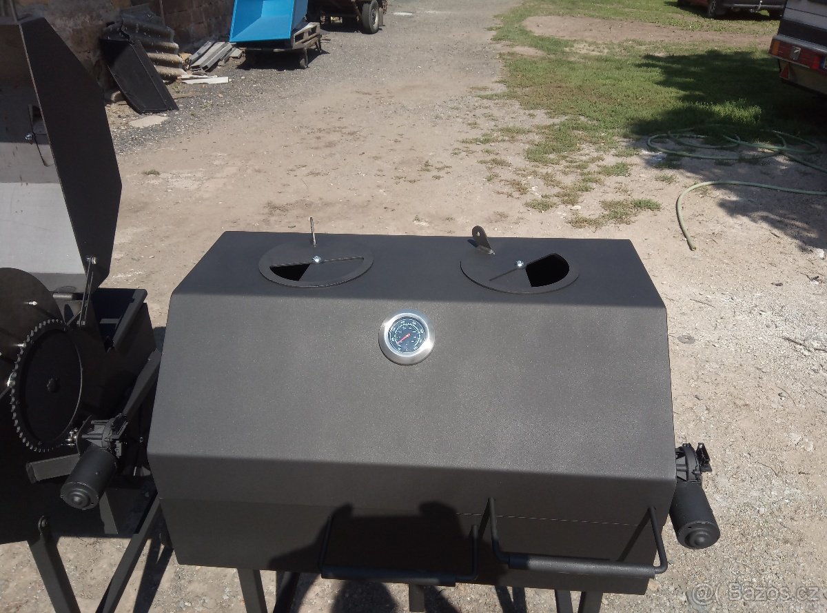 Zahradní gril ,nyní SLEVA,na krůtu , 18 kuřat,špízy a plátky - 5