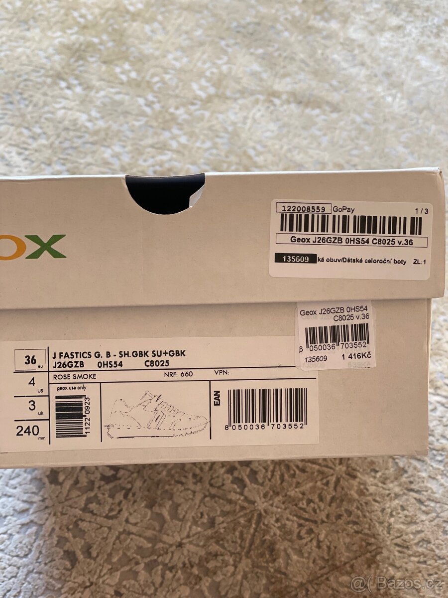 Dívčí celoroční boty GEOX vel. 36 - 5