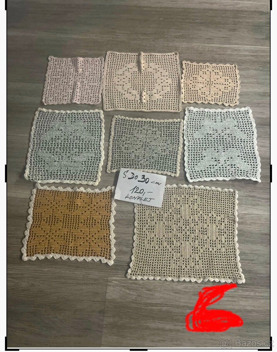 Háčkované dečky-ruční práce - 5