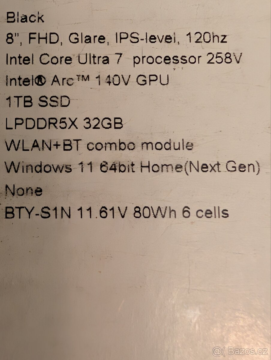 Herní konzole MSI Claw 8 AI+ (A2VM-O22CZ) béžový - 5