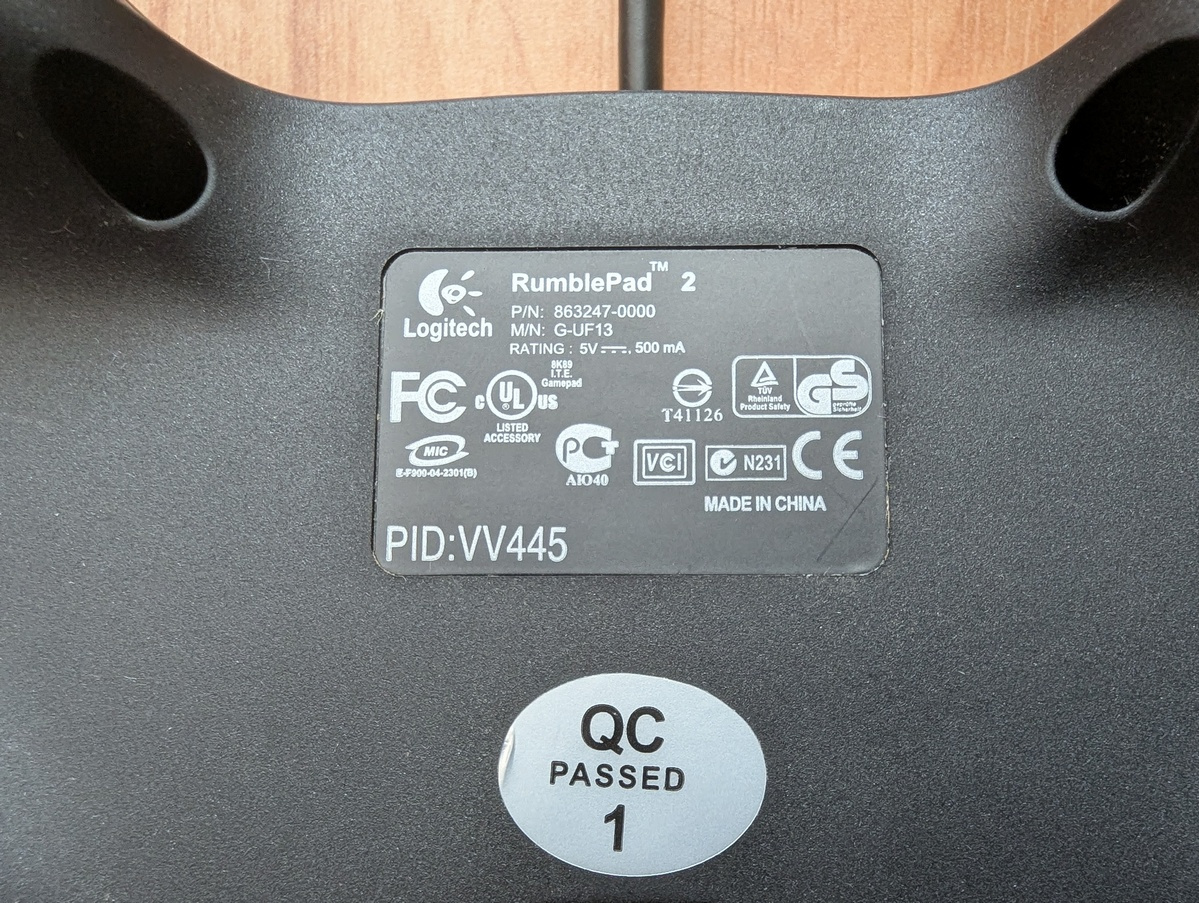 Gamepad Logitech RumblePad 2 - 5