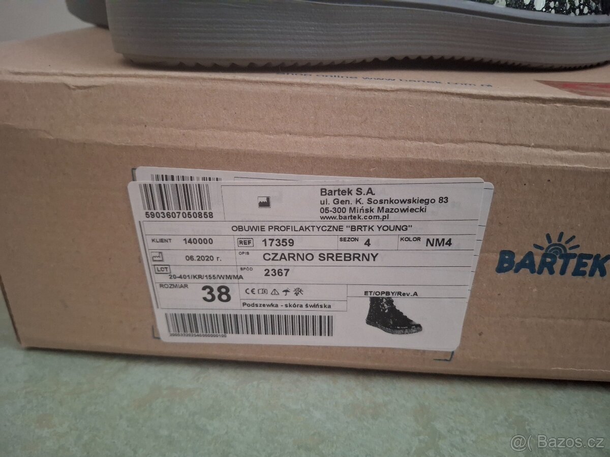 Nádherné celoroční celokožené boty Bartek, vel. 38 - 5