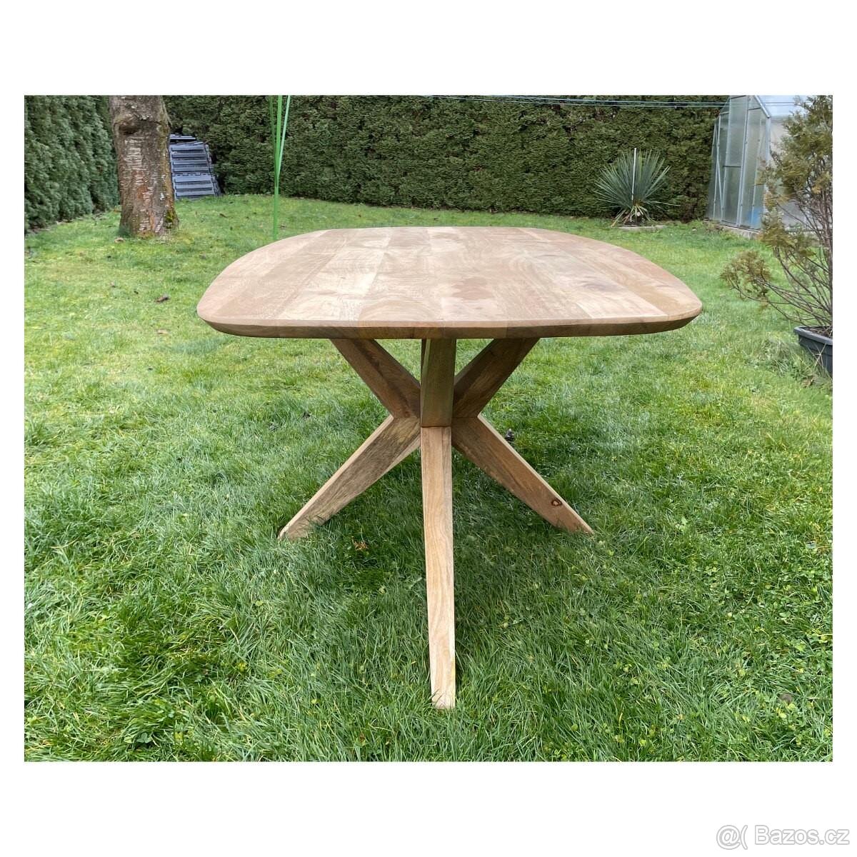 Masivní jídelní stůl Mango – 180 cm - 5