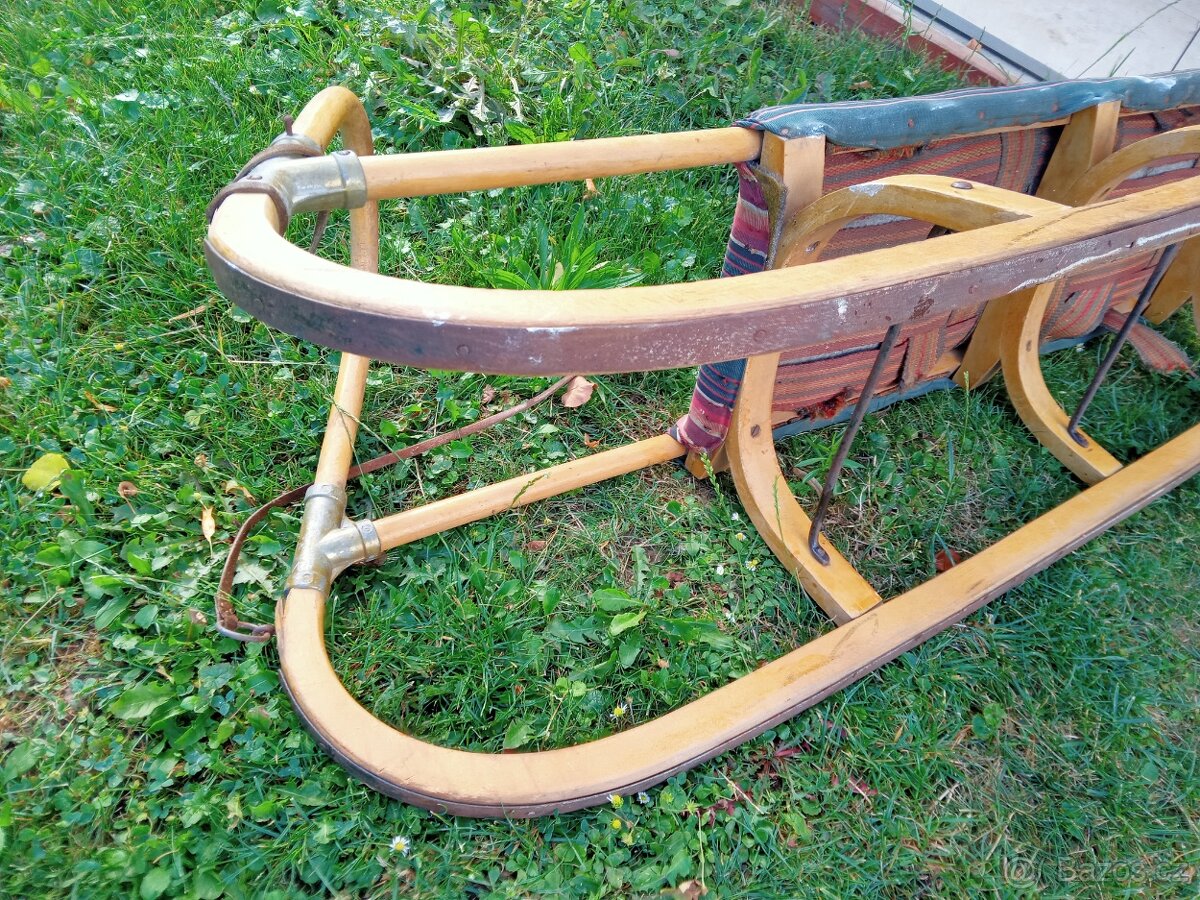 Velké dřevěné sáně - 5