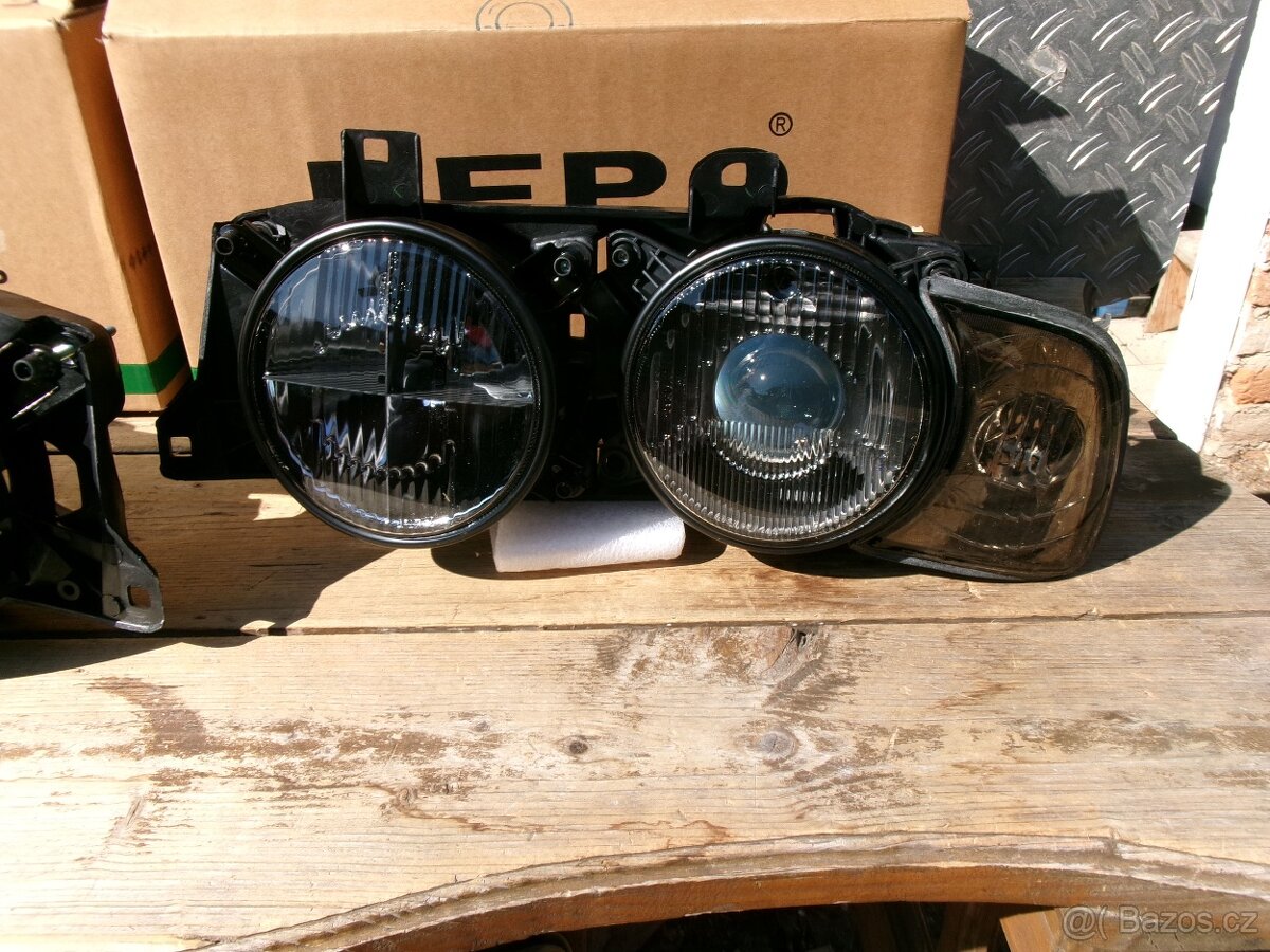 BMW E -32 , E 34 - Přední světla kouřová - 5