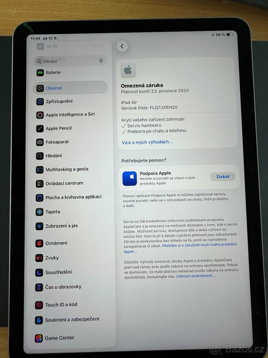 iPad Air 11" M2 128GB (2024) + Apple Pencil Pro - záruka - 5