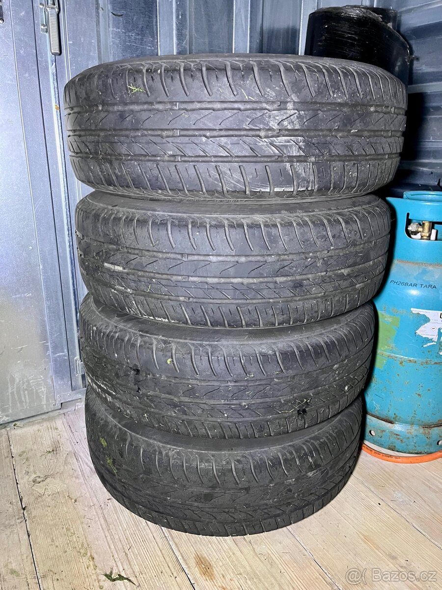 Alu kola Škoda 6Jx15 ET38, letní pneu 195/65 R15 - 5