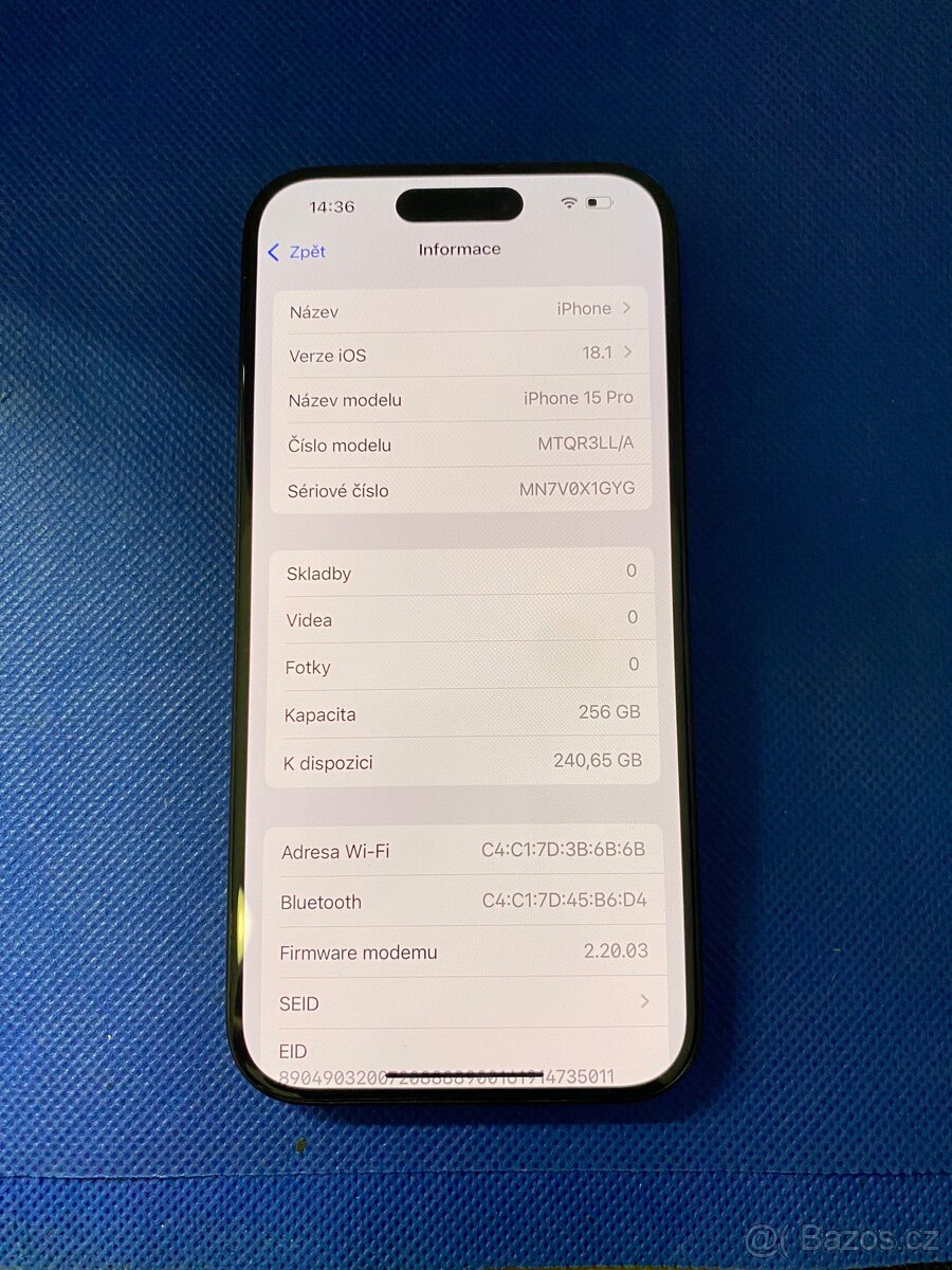 iPhone 15Pro 256GB Black Titanium - 5