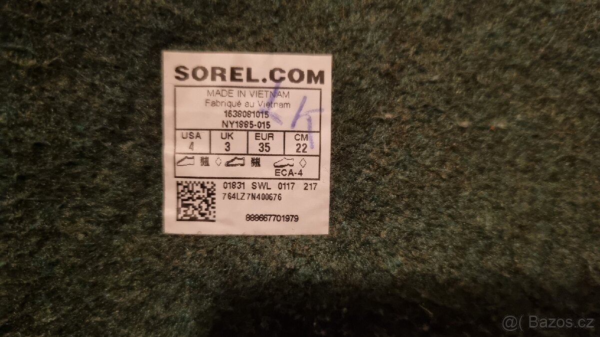 Dětské zimní boty sněhule SOREL - YOUTH FLURRY vel. 35 - 5