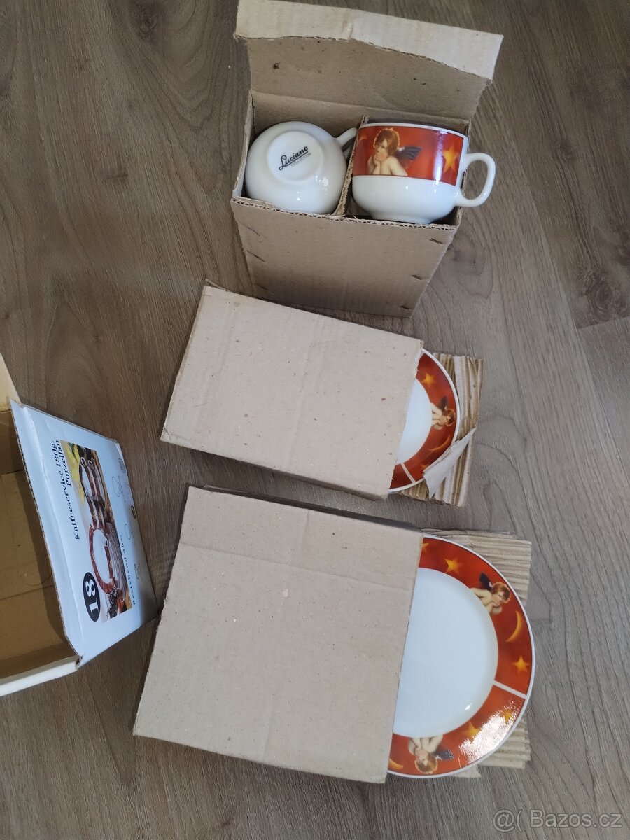 Nový vánoční porcelánový servis 18 kusů slavnostní - 5