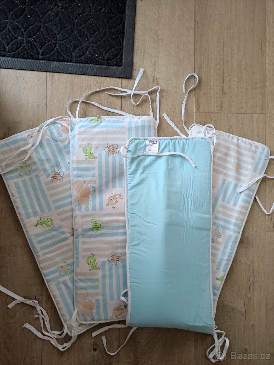 Postýlka 120 x 60 + matrace + mantinel - 5