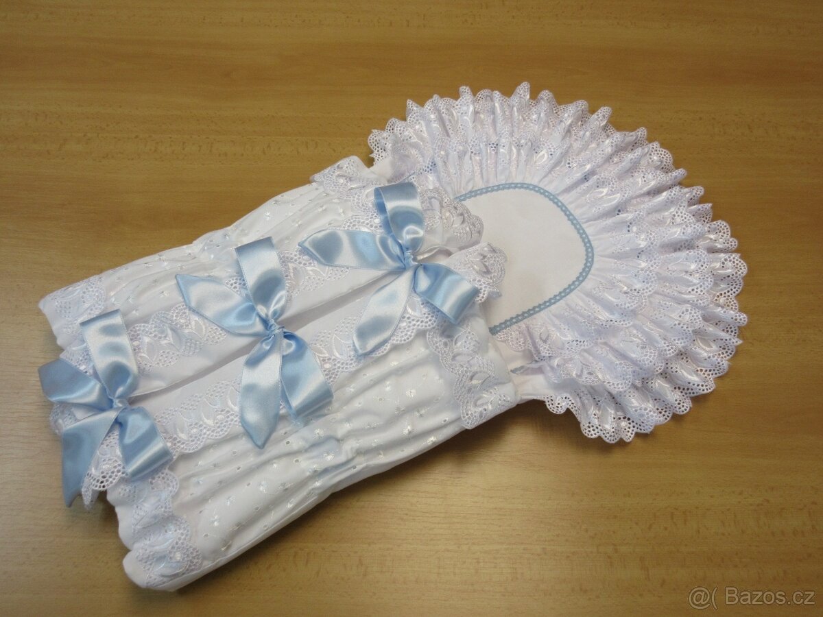 Krajková zavinovačka s čepičkou - 5