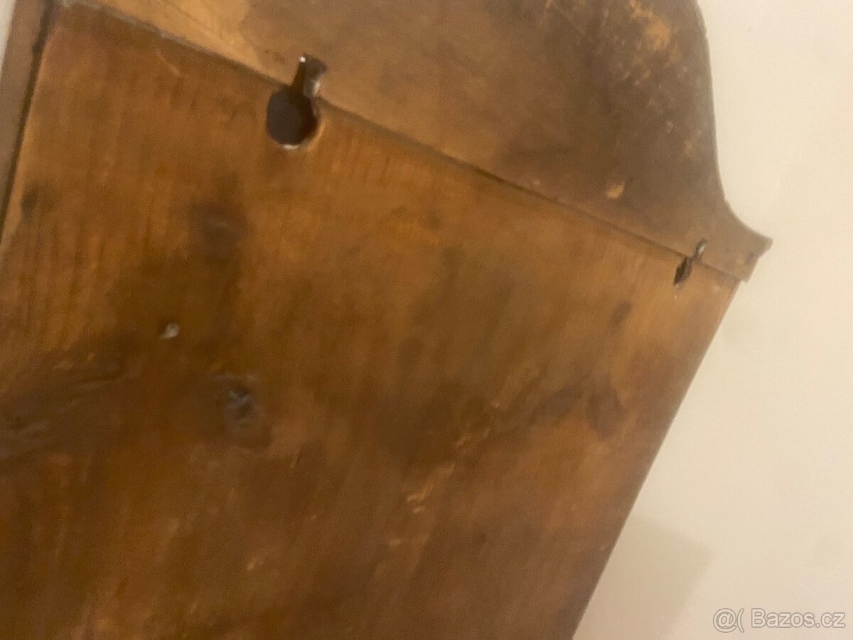 Historická závěsná skříňka Biedermeier - 5