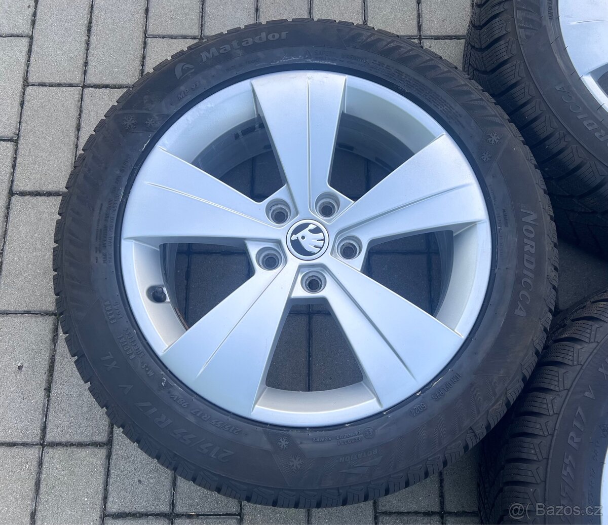 Superb - 17” Triton + zimní 215/55 R17 Matador 8mm, DOT5024 - 5