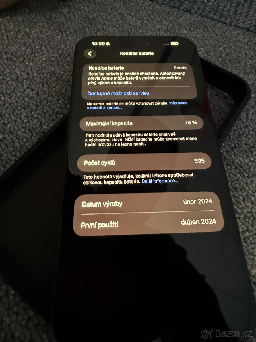 Apple iPhone 15 Pro Max 256GB - Blue Titanium - 5