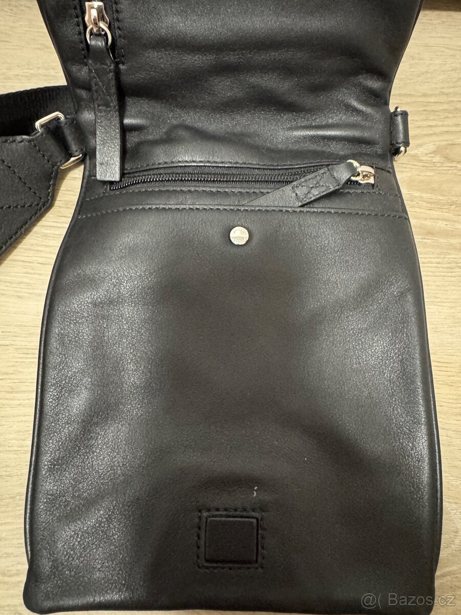 Kožená taška Bally - černá - 5