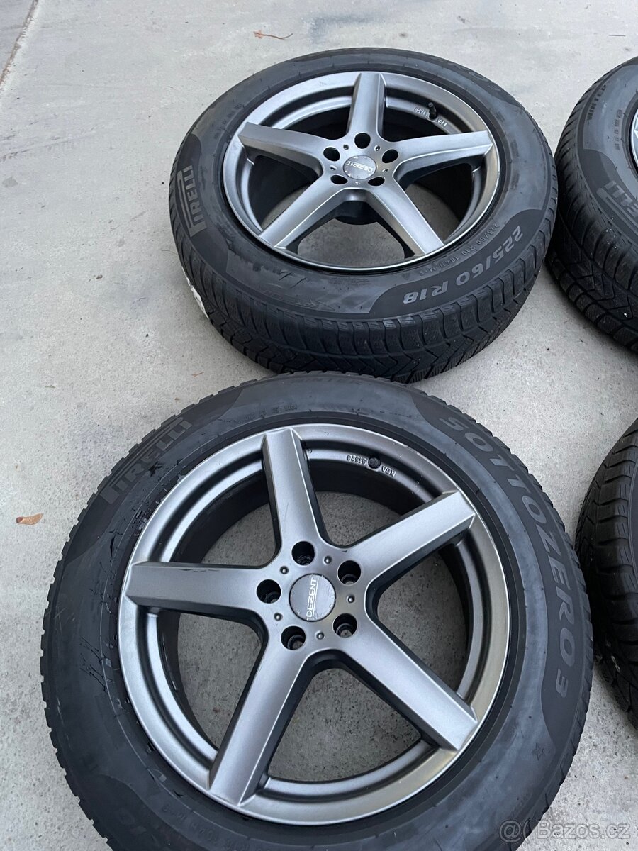 Alu kola 5x112 včetně zimních pneu 225/60R18 - 5