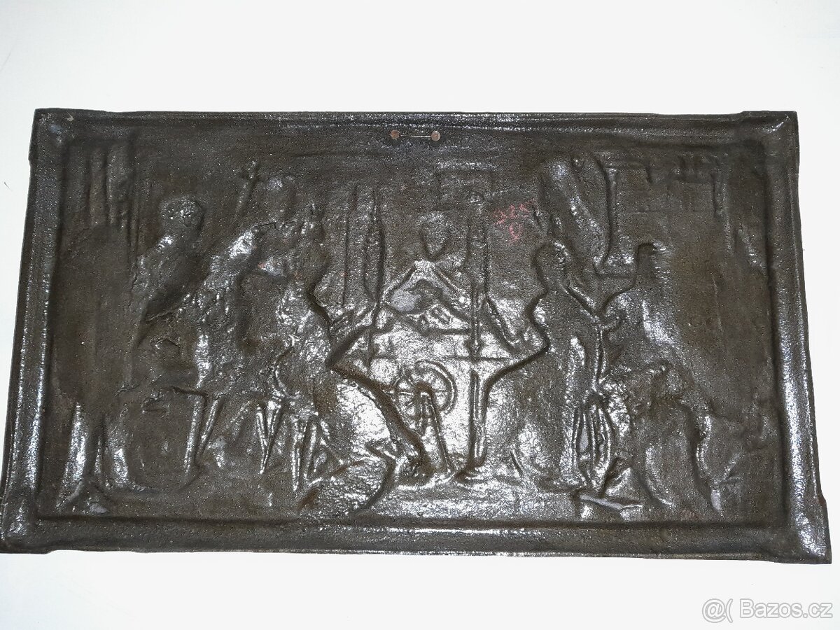 Tál plát tabule litina - myslivost (925D) - 5