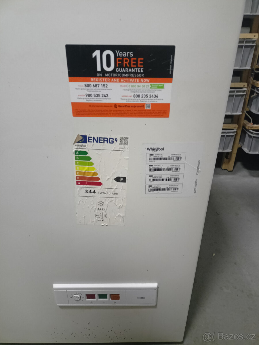 Prodám pultový mrazák Whirpool 437l - 5