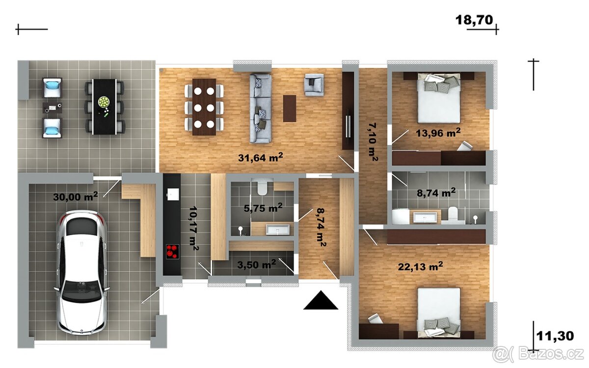 Prodej nového projektu výstavby RD v Trutnově a okolí - 5