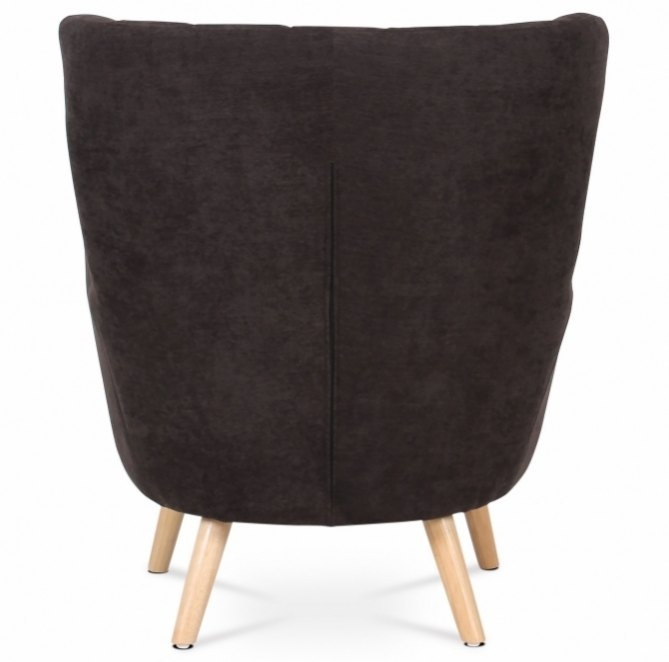 Prodám Křeslo ušák AK-311 hnědá látka - 5