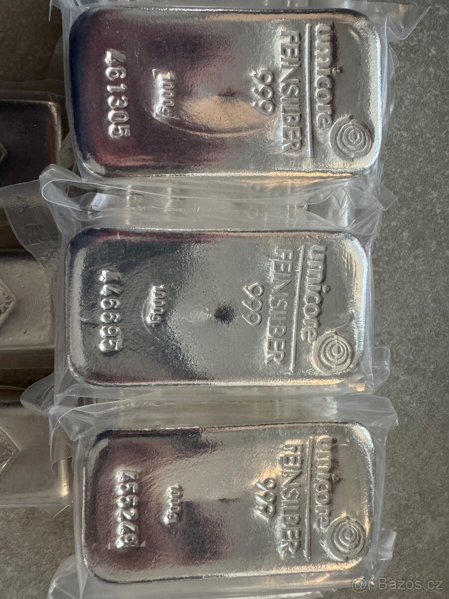 Investiční stříbrný slitek 1000g (UMICORE) - 5
